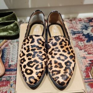 Leopard Print Slip-On Loafers